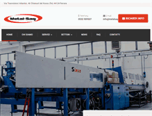 Tablet Screenshot of metalsag.it